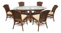 Комплект обеденный ANDREA GRAND (стол+6 кресел) фото Комплект обеденный ANDREA GRAND (стол+6 кресел). Фото №1