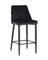 Стул полубарный Диего велюр черный