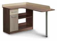 Колледж Стол компьютерный угловой Ясень шимо т. /Крем фото Колледж Стол компьютерный угловой Ясень шимо т. /Крем