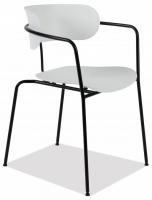 Кресло VAN HALLEN (mod. 2433) пластик/металл, 54,5х53,5х76 см, высота до сиденья 46 см, белый/черный (поставляется по 4 шт) Кресло VAN HALLEN (mod. 2433) пластик/металл, 54,5х53,5х76 см, высота до сиденья 46 см, белый/черный (поставляется по 4 шт)