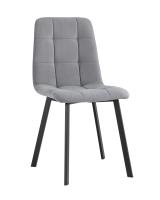 Стул Oliver Square велюр серый. Фото №1