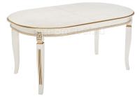 Стол деревянный Aviano молочный с патиной фото Стол деревянный Aviano молочный с патиной. Фото №1