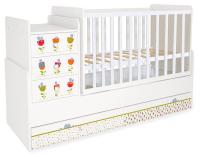 Кровать-трансформер Polini Kids Simple, белый фото Кровать-трансформер Polini Kids Simple, белый. Фото №1