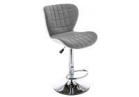 Барный стул Brend серый / белый фото Барный стул Brend серый / белый. Фото №1
