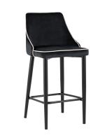 Стул полубарный Коби велюр черный