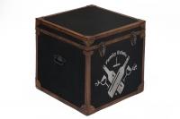 Столик-сундук Secret De Maison Бордо (Bordeaux) 2002 с отделкой из натуральной кожи (Чёрный)