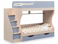 Кровать двухъярусная Р443 Капризун 6, голубой. Фото №1