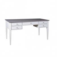 (5.2) Стол письменный "Ольса" 005 (белый лак/серый) фото (5.2) Стол письменный "Ольса" 005 (белый лак/серый)