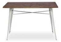 Стол Secret De Maison LOFT металл/столешница: дерево береза, 120*80*78 cm, butter white. Фото №1