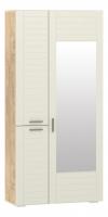 Шкаф для одежды Livorno  НМ 013.36 (фасад с зеркалом), Софт Панакота, Дуб Бунратти