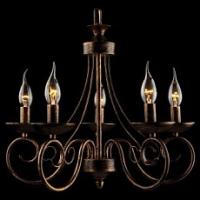 Подвесная люстра Eurosvet Provence 22404/5 черный с золотом. Фото №1