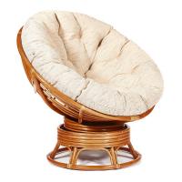 Кресло-качалка плетёное Papasan 23/01B + Подушка Cognac. Фото №1