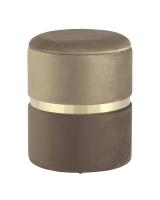 Пуф Кэрри с ящиком велюр коричневый. Фото №1