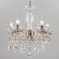 Потолочная люстра Eurosvet Teodore 10103/5 античная бронза/прозрачный хрусталь Strotskis фото Потолочная люстра Eurosvet Teodore 10103/5 античная бронза/прозрачный хрусталь Strotskis. Фото №1