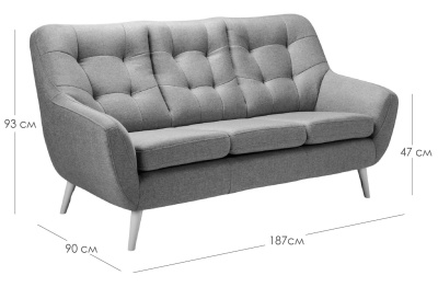 Стул барный Лион голубой велюр. Фото №3