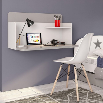 Стол навесной Polini Kids Mirum, серый фото Стол навесной Polini Kids Mirum, серый. Фото №3