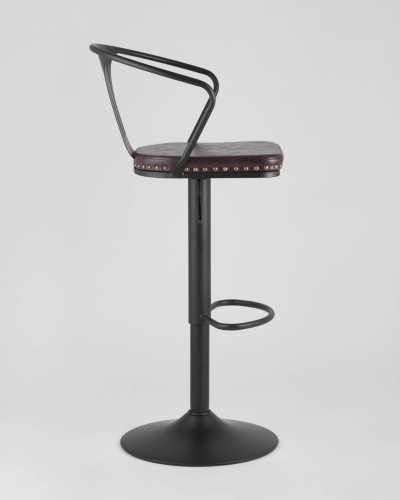 Стул барный TOLIX ARMS SOFT черный матовый. Фото №5