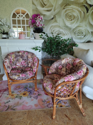 Подушка на кресло "Багама" авторская (с рисунком). Фото №3