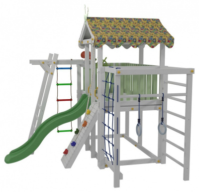 Комплекс игровой ДК2Б, бирюзовый, серый. Фото №3