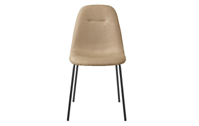 Стул C-1101 бежевый/матовый черный. Фото
