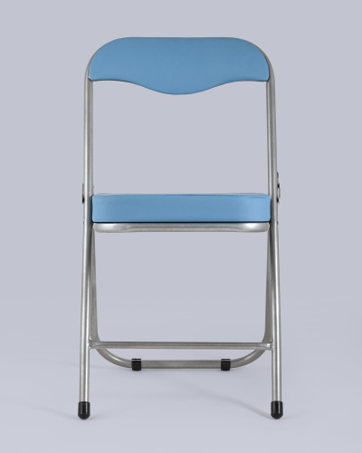 Стул складной ДЖОН металлик, голубой. Фото №5