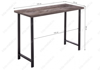 Стол Лофт дуб рошелье / черный матовый. Фото №2