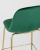 Стул полубарный Валенсия велюр зеленый золотые ножки. Фото №8