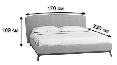 Кровать с ортопедическим основанием и ящиком Сканди Лайт 1.4 Сапфир. Фото