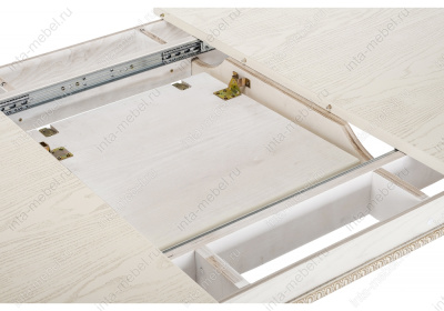 Стол деревянный Aviano молочный с патиной фото Стол деревянный Aviano молочный с патиной. Фото №5