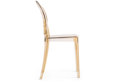 Пластиковый стул Victoria clear brown. Фото №3