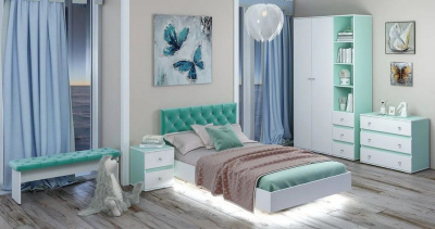 Шкаф платяной Тифани,белый фото Шкаф платяной Тифани,белый. Фото №5