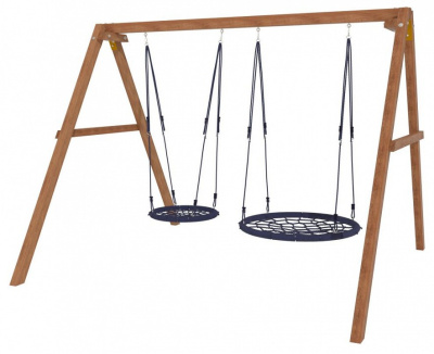 Качели детские Р911-21, коричневый. Фото №3