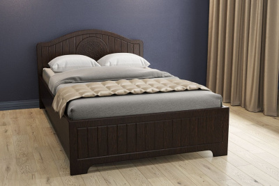 кровать 2000*1200 Монблан МБ-601К с ламелями и комплектом опор орех шоколадный фото кровать 2000*1200 Монблан МБ-601К с ламелями и комплектом опор орех шоколадный. Фото №2