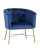 Кресло Шале велюр синий фото Кресло Шале велюр синий. Фото №2