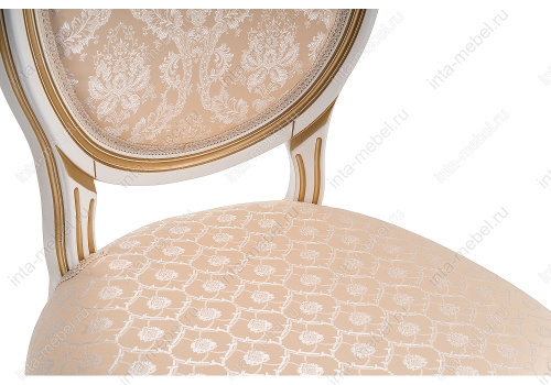 Стул деревянный Данте молочный с золотой патиной. Фото №18