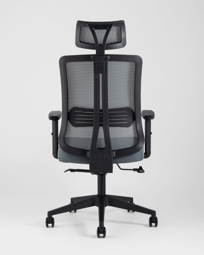 Кресло руководителя TopChairs Post серое фото Кресло руководителя TopChairs Post серое. Фото №5