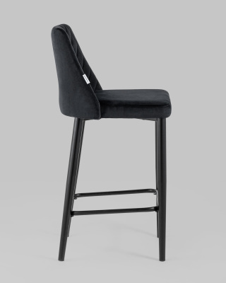 Стул полубарный Диего велюр черный. Фото