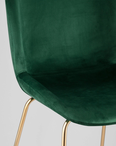 Стул барный Beetle со спинкой изумрудный. Фото №10