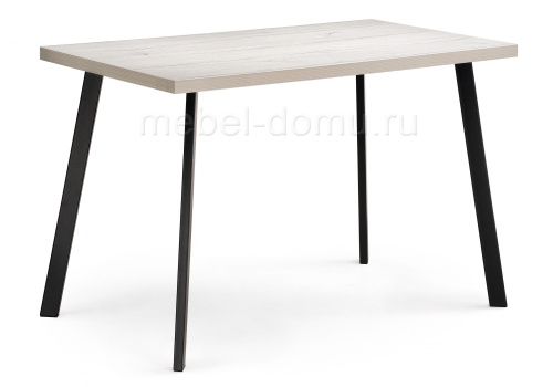 Стол деревянный Тринити Лофт 120 25 мм юта / черный матовый. Фото №1