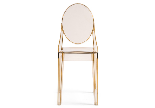 Пластиковый стул Victoria clear brown фото Пластиковый стул Victoria clear brown. Фото №2