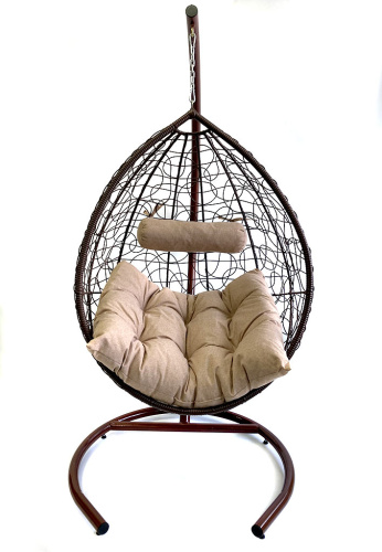 Подвесное кресло "КРИТ", цвет: коричневый. Фото №10