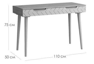 Стол туалетный Сканди Жемчужно-белый. Фото №3