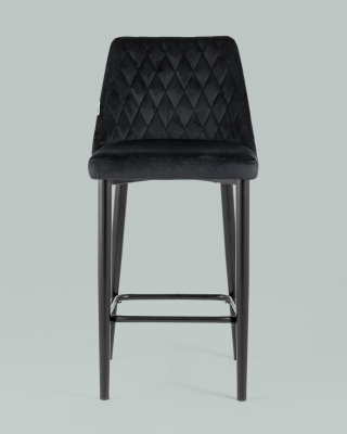 Стул полубарный Диего велюр черный. Фото
