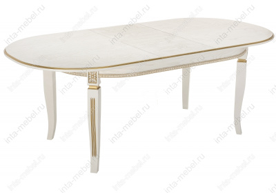 Стол деревянный Aviano молочный с патиной фото Стол деревянный Aviano молочный с патиной. Фото №3