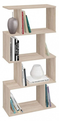 Стеллаж Polini Home Smart, древесина коричневая светлая дуб. Фото №3