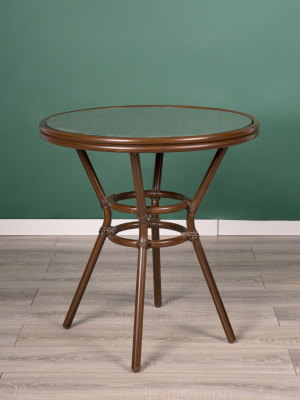 Стол Патонг Glass Rattan D-70 фото Стол Патонг Glass Rattan D-70. Фото №5