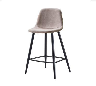 Стул полубарный 350S бежевый/черный. Фото