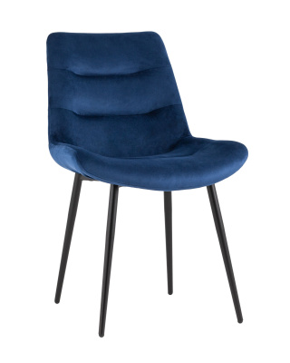 Стул Остин велюр синий. Фото