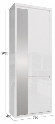 Норден набор мебели для прихожей Белый. Фото №2