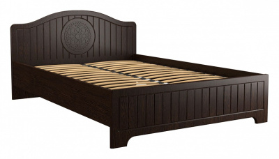 кровать 2000*1400 Монблан МБ-602К с ламелями и комплектом опор орех шоколадный фото кровать 2000*1400 Монблан МБ-602К с ламелями и комплектом опор орех шоколадный. Фото №3